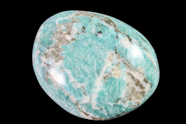 Polished Graphic Amazonite Pebble #158403